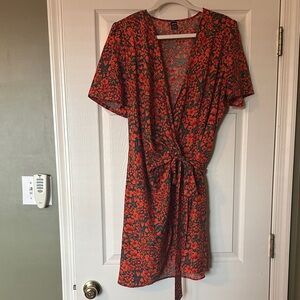 Floral Wrap Dress